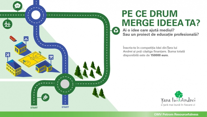 OMV Petrom: Ultimele 2 zile de înscrieri în competiția de proiecte Idei din Țara lui Andrei