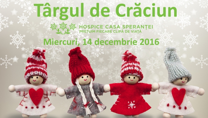 Invitație la Târgul de Crăciun din București al HOSPICE Casa Speranței
