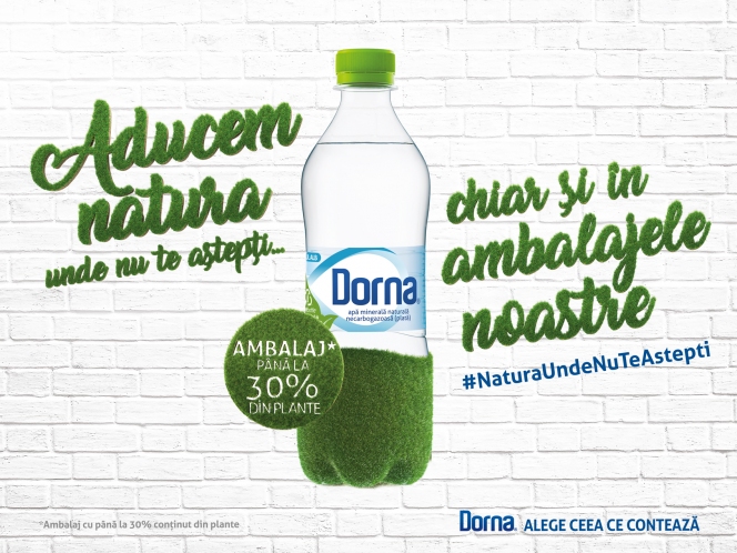 Dorna aduce #NaturaUndeNuTeAștepți, chiar și în ambalajele sale