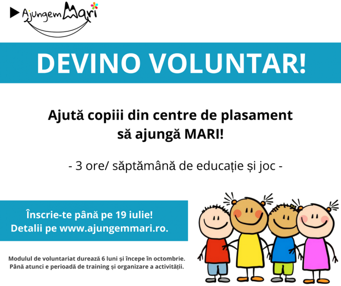 Înainte de vacanță, înscrie-te la voluntariat pentru copiii din centre de plasament
