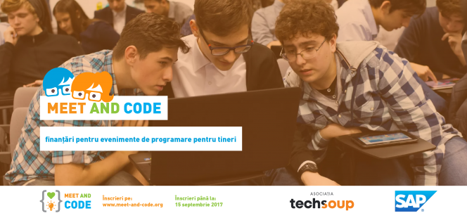 Europe Code Week 2017: Inițiativa Meet and Code pentru ONG-uri de educație