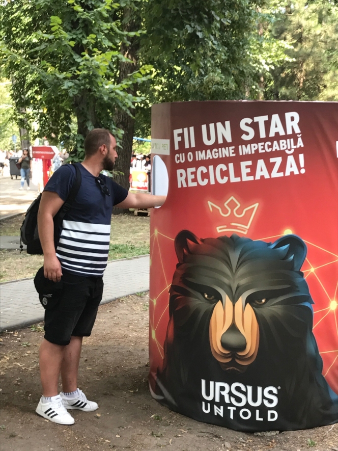 Asociația Environ și Ursus Breweries  reciclează la UNTOLD