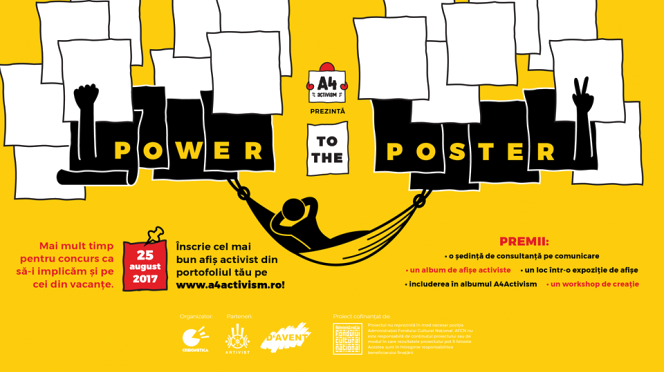 UPDATE: Power to the Poster // Concurs de afișe activiste