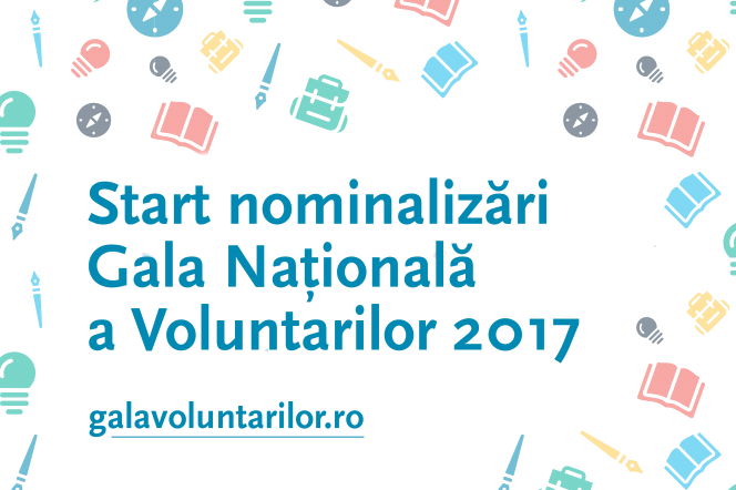 Au început înscrierile pentru cea de-a șaptea ediție a Galei Naționale a Voluntarilor