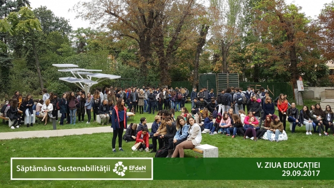 600 de specialişti, studenţi şi elevi au participat la a treia ediţie a Săptămânii Sustenabilității EFdeN