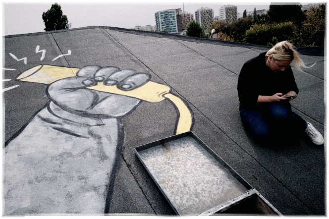 Prima expoziție din lume de street-art pe acoperișuri se deschide pe 13-15 octombrie in Pantelimon, România