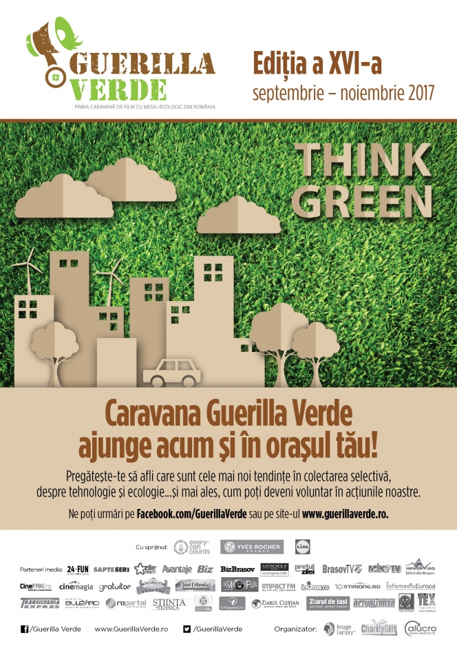 Caravana educaţională Guerilla Verde aduce ecologia mai aproape de tineri