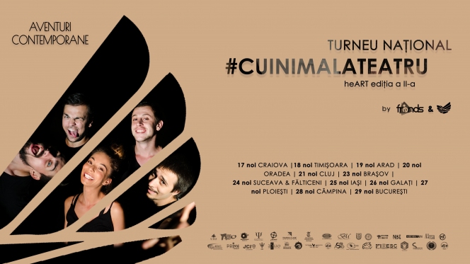 Turneul Național „Cu inima la teatru” – heART, ajuns la a doua ediție, vine în orașul tău