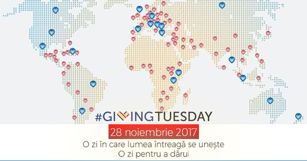 Giving Tuesday – o zi pentru a dărui se sărbătorește pe 28 noiembrie și în Romania