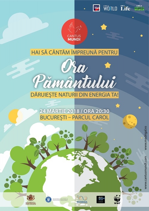 Cantus Mundi sărbătorește „Ora Pământului” în 50 de localități din România