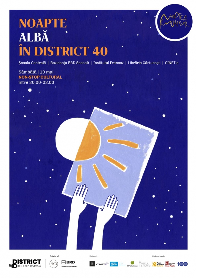Program de Noapte Albă în District 40 | 19-20 mai 2018 // Noul cartier cultural District 40: premieră cu instalații interactive, căști neuronale, video mapping și tururi ghidate