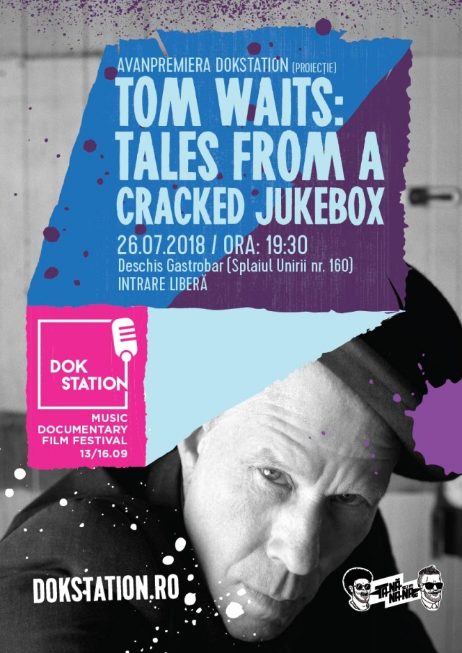 Avanpremieră DokStation 2018: documentarul Tom Waits - Tales from a Cracked Jukebox, proiectat la DESCHIS Gastrobar