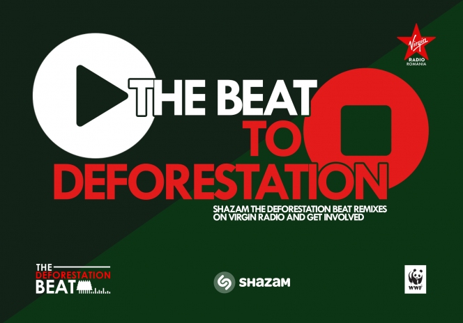 Virgin Radio și WWF România lansează The Deforestation Beat – un beat inclus in melodii celebre, care ne aminteste ca la fiecare 1.2 secunde un copac este taiat