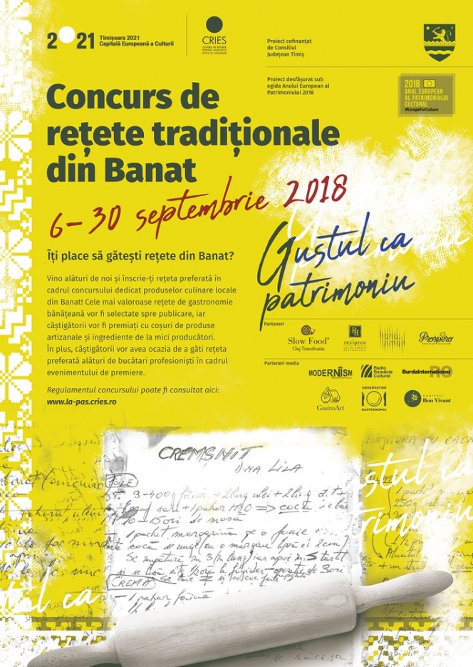 Gustul ca patrimoniu: concurs de rețete tradiționale din Banat
