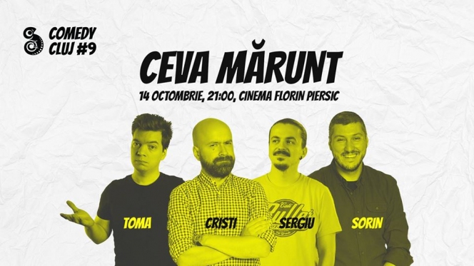 Stand-up, teatru, filme de comedie și multe surprize la cea de-a noua ediție Comedy Cluj