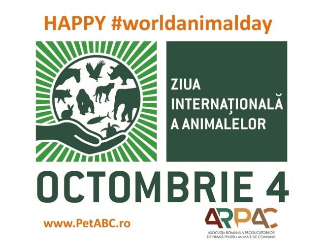 Ziua Internaţională a Animalelor - o sărbătoare globală la care participă şi România pe 4 octombrie