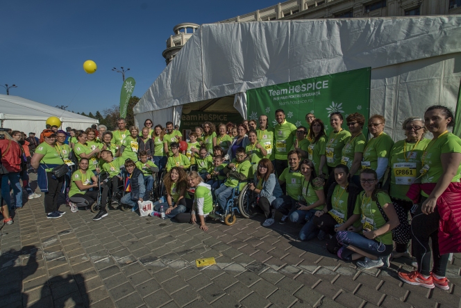 Maraton de solidaritate: Team HOSPICE a strâns 400.000 lei la Maratonul București