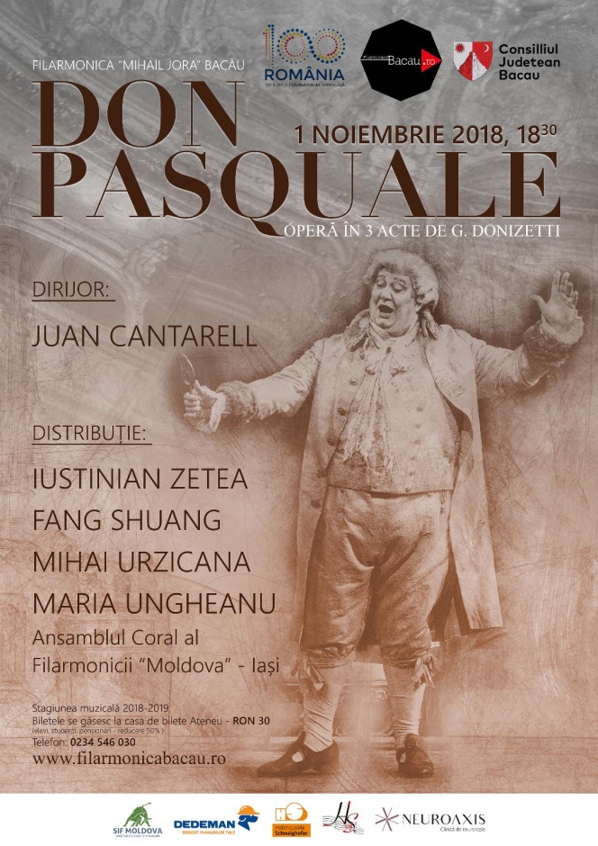 Opera Don Pasquale // Operă în 3 acte de G.Donizetti