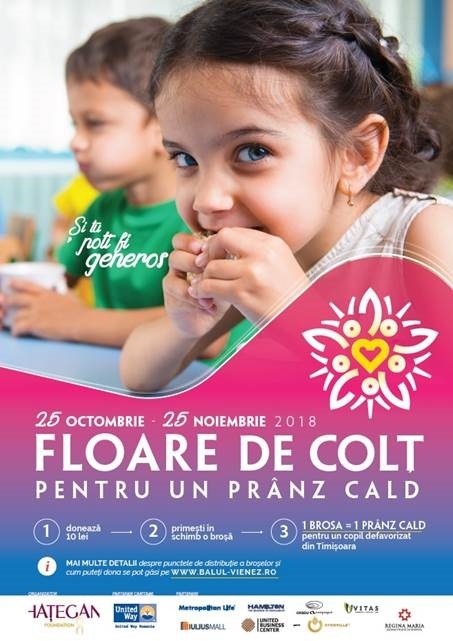 Companiile sunt invitate să distribuie flori de colț pentru copiii nevoiași