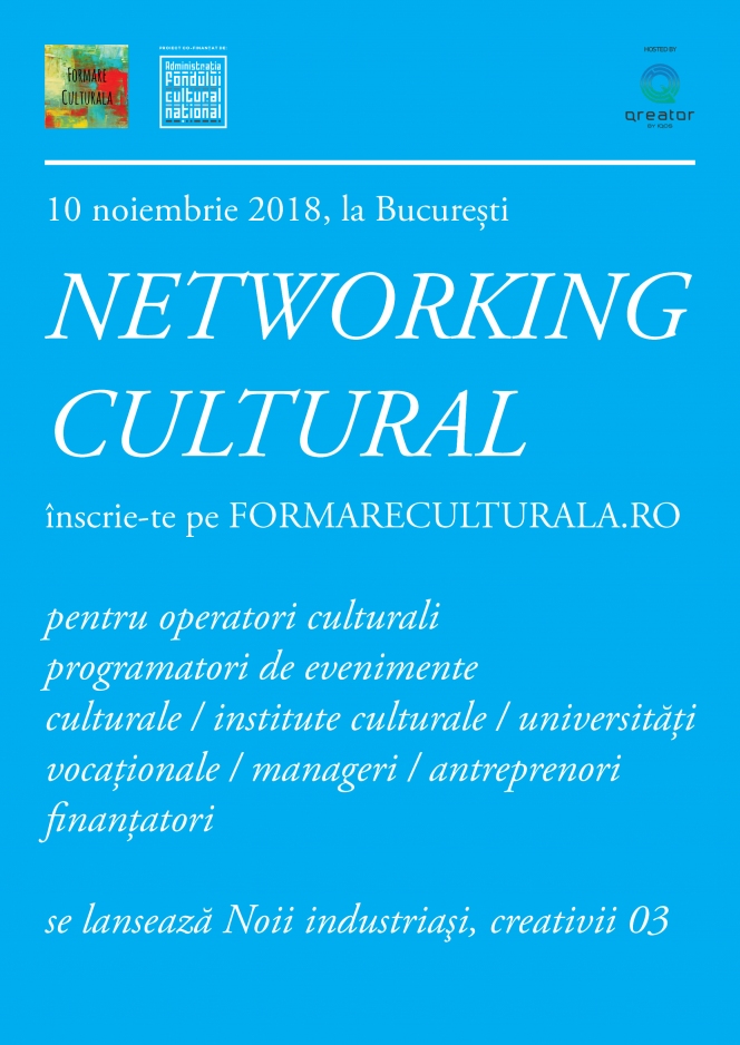Dezvoltare comunitară prin formare culturală: networking cultural și publicație de bune practici