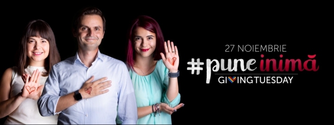 România #puneinima de Giving Tuesday, pe 27 noiembrie