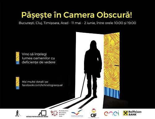 Pășește în Camera Obscură // Vino să înțelegi lumea oamenilor cu dizabilități de vedere