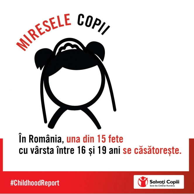 Raport Save the Children: România se confruntă în continuare cu o situație îngrijorătoare la capitolul „mame minore”, căsătorii timpurii și lipsa accesului la educație