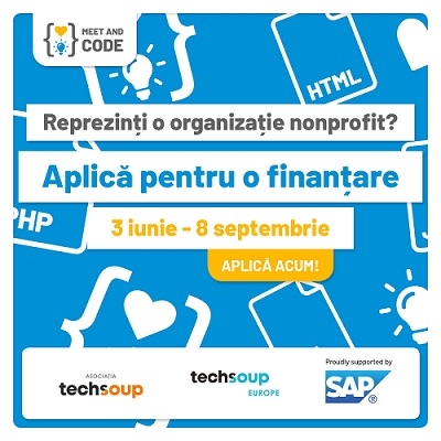 Meet and Code 2019: 27.000 de Euro pentru evenimente de programare și tehnologie organizate de ONG-uri