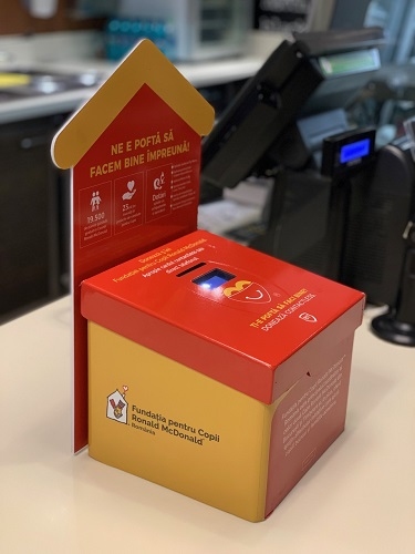 Banca Transilvania lansează împreună cu Fundația pentru Copii Ronald McDonald cutiile de donație contactless