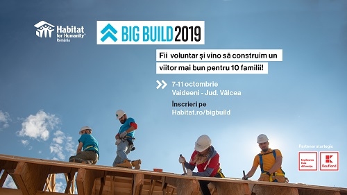 Habitat for Humanity România construiește 10 case, în 5 zile, pentru 10 familii