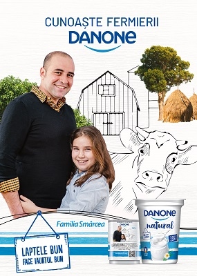 Danone invită consumatorii să vadă de unde vine laptele din iaurturi