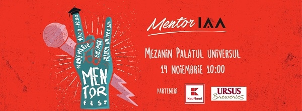 Hai la prima ediție MentorFEST // IAA România te invită la Mezanin pe 14 noiembrie