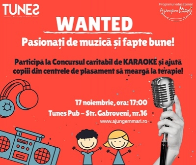 Concurs caritabil de karaoke pentru copiii din centrele de plasament