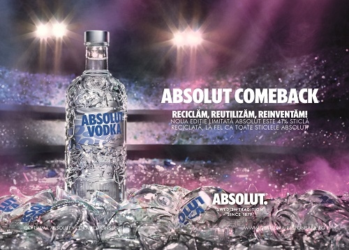 Absolut susține un lifestyle sustenabil prin ediția limitată Absolut Comeback!