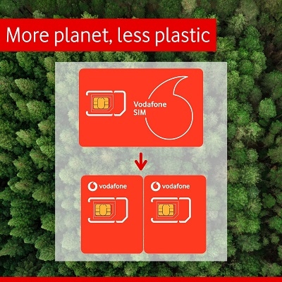 Vodafone introduce cartele SIM cu dimensiune înjumătățită pentru a reduce deșeurile plastice