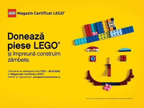 Piese pentru Zâmbete, primul program de donare de piese LEGO® din România