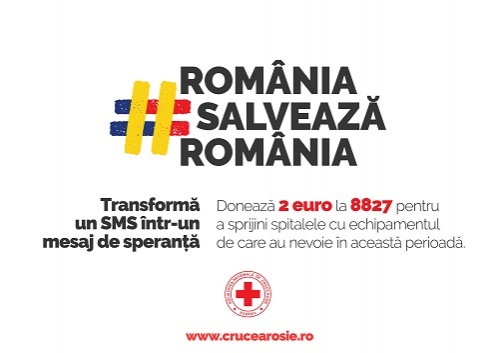 Crucea Roșie Română lansează campania națională de strângere de fonduri “România salvează România”