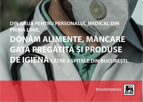 Mega Image asigură alimente și produse de igienă spitalelor din București aflate în prima linie în lupta cu COVID-19