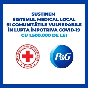 P&G și brandurile sale își unesc forțele cu Crucea Roșie Română, pentru a susține sistemul medical și comunitățile afectate pe durata pandemiei de COVID-19