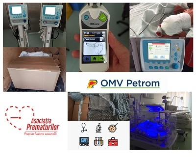OMV Petrom sprijină Asociația Prematurilor în echiparea secției de neonatalogie a Maternității  Bacău