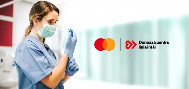 Mastercard se alătură campaniei „Donează pentru linia întâi”, cu o donație de 500.000 de lei și contribuții suplimentare fiecărei donații individuale