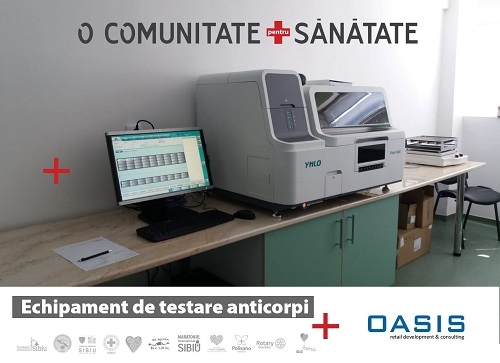 Un nou echipament de testare, pentru anticorpi, instalat la Spitalul Județean Sibiu