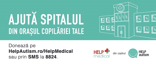 Spitalele din orașele copilăriei noastre pot fi ajutate prin fondul Help Medical, creat de Help Autism