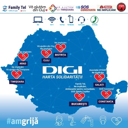 Peste 11.500 de minute de consiliere psihologică, prin cele două linii gratuite Digi Tel