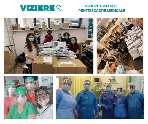 Viziere.ro: 250.000 viziere produse şi livrate gratuit către cadrele medicale din toată țara