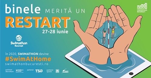 "Înotătorii" virtuali strâng fonduri pentru Swimathon 2020