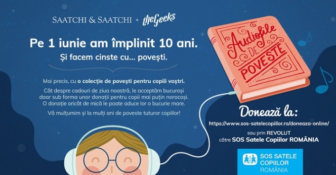 Audiofile de poveste //  campania aniversară de 10 ani a geekșilor din Saatchi & Saatchi + The Geeks