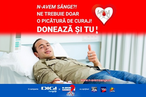 Grupul Digi și Asociația HEM lansează un apel pentru donare de sânge “Fă-ți curaj! Donează și tu”