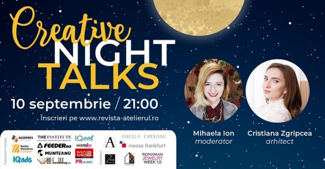 Conferinţele Creative Night Talk continuă în luna septembrie