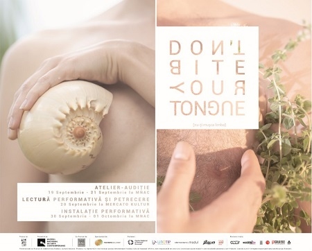 Instalația performativă Don’t bite your tongue [nu-ți mușca limba]: 30 septembrie - 01 octombrie la MNAC